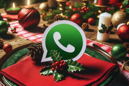 El "modo Nochebuena" de WhatsApp modifica el logo del servicio de mensajería