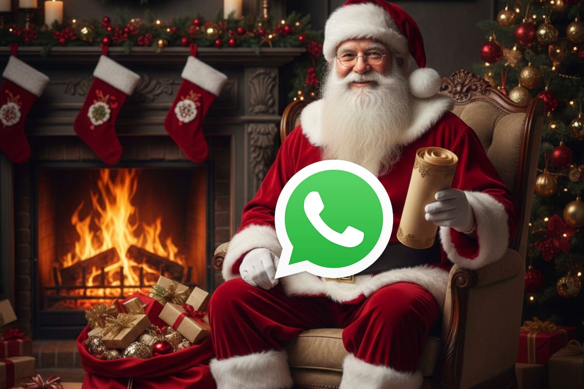El "modo Papa Noel" de WhatsApp