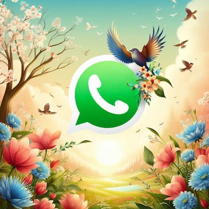 El "modo primavera" de WhatsApp es un cambio estético que modifica el logo de la aplicación