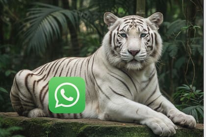 El "modo tigre blanco" de WhatsApp
