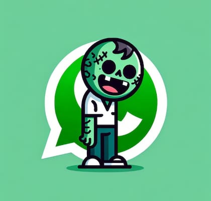 El "modo zombie" de WhatsApp es un cambio estético que modifica el logo de la aplicación