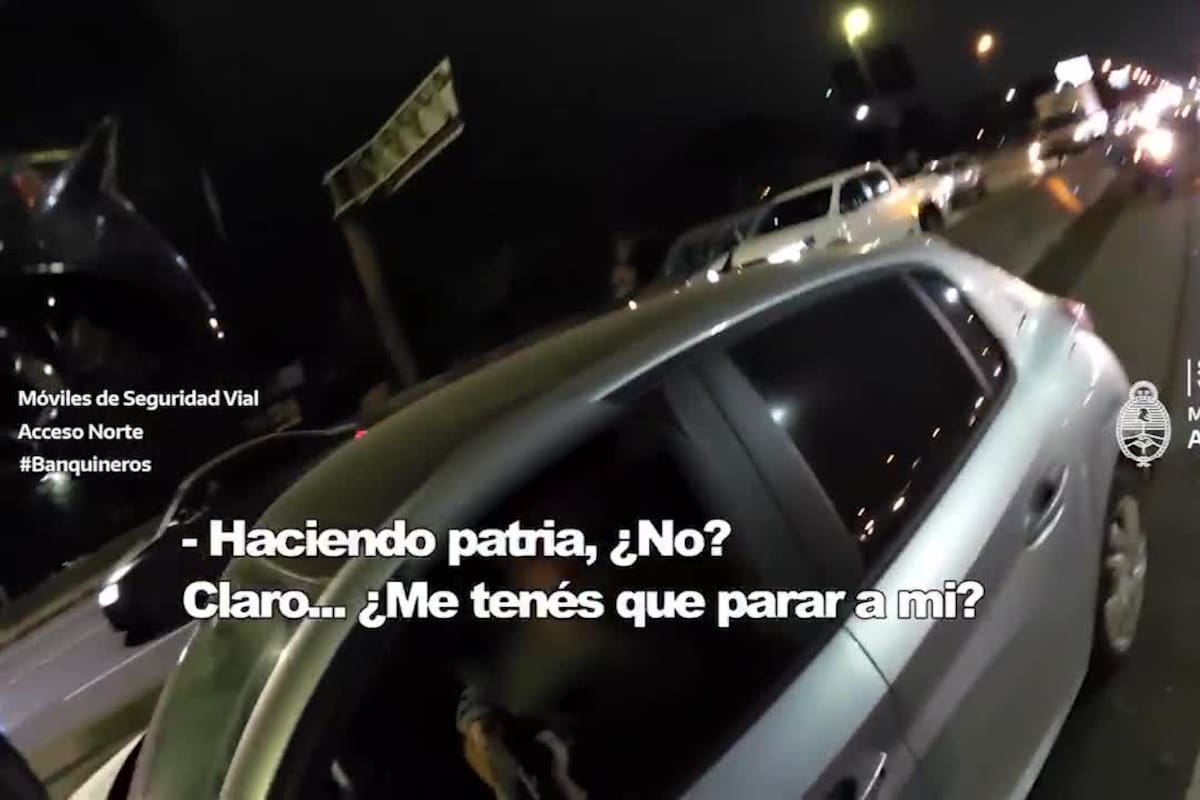 El momento de detención de un conductor en infracción
