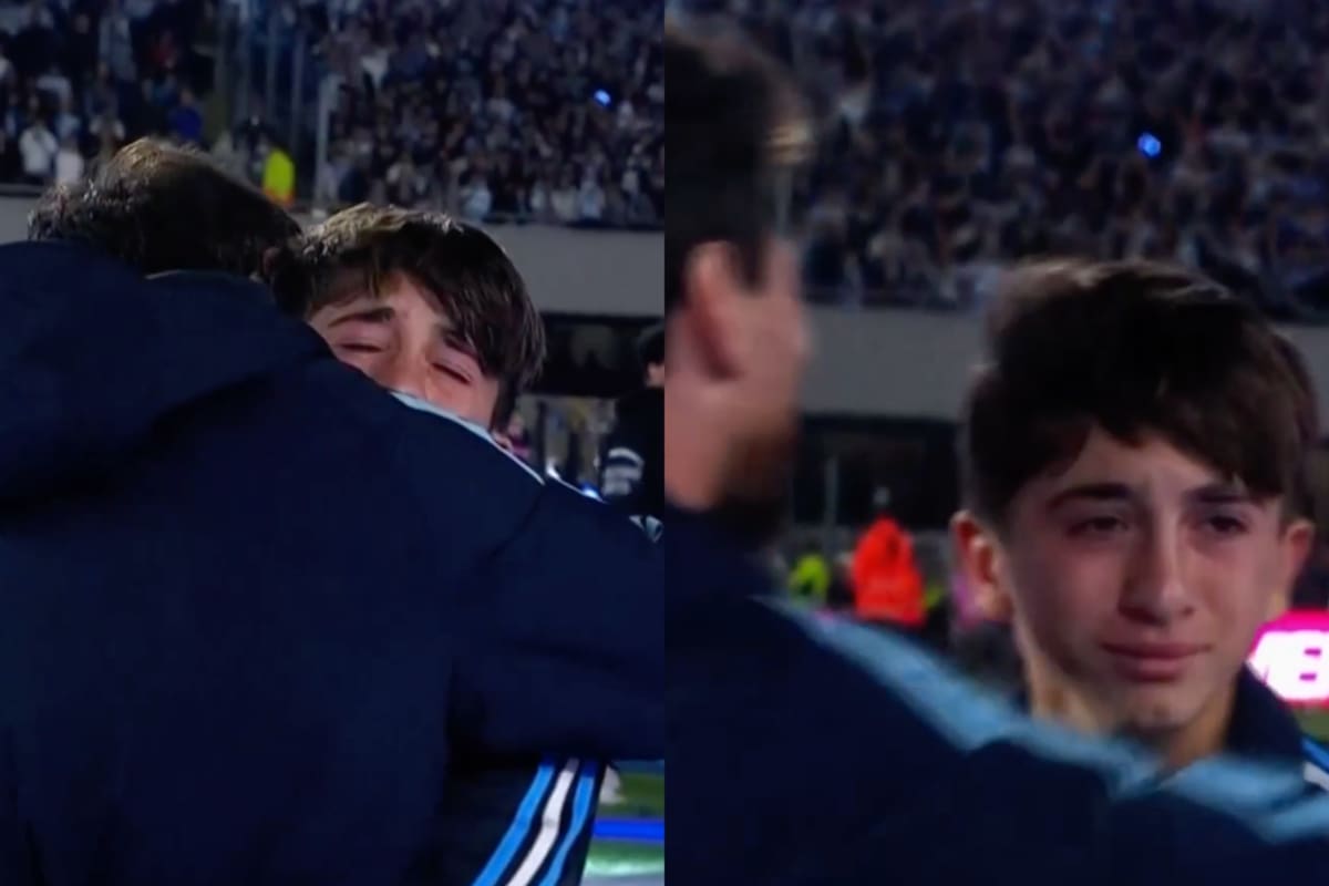 El momento de emoción de Thiago Messi