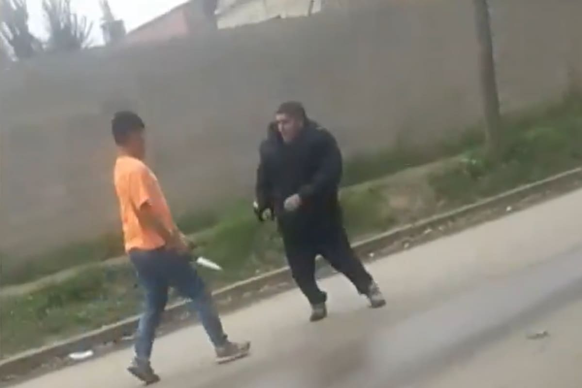 El momento de la pelea