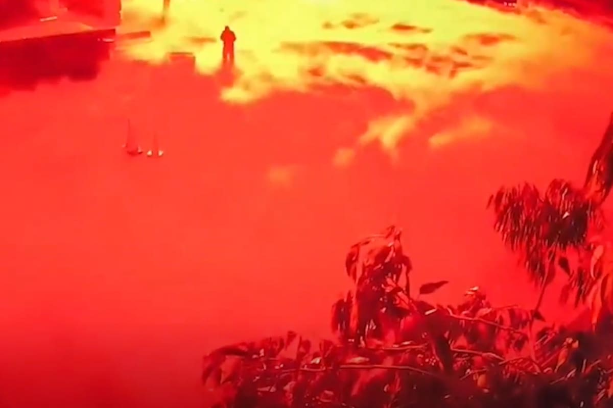 El momento de la explosión