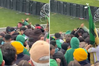 El video de la brutal pelea entre hinchas de Aldosivi en el partido contra Newell’s