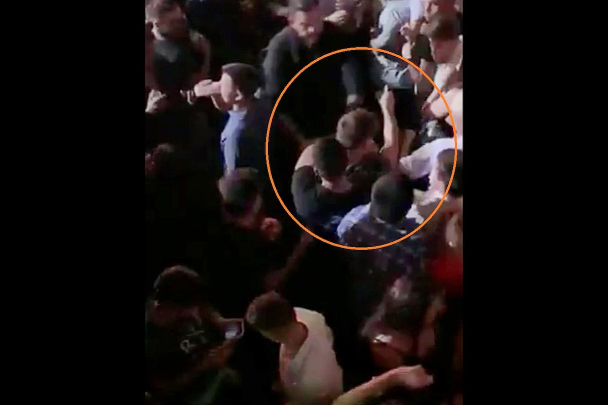 El momento de la amenaza dentro del boliche Le Brique, de Villa Gesell, antes del crimen de Fernando Báez Sosa