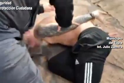 El momento de la detención del sospechoso