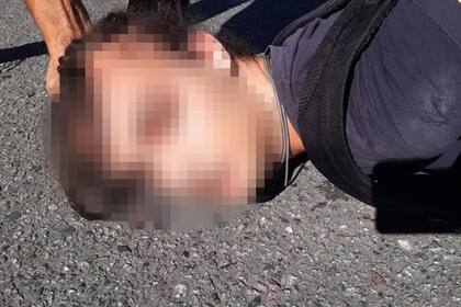 El momento de la detención del hijo de Federica Pais