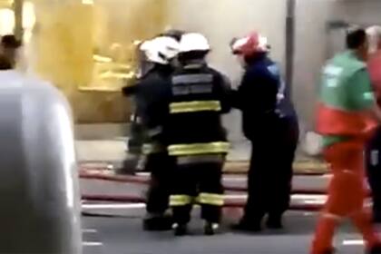 El momento de la explosión en la perfumería de Villa Crespo