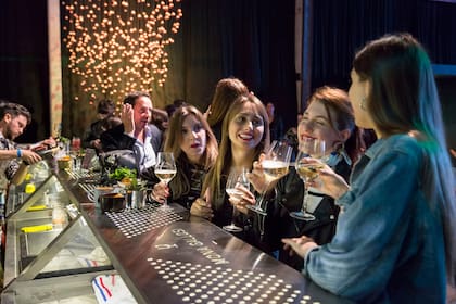 El momento del brindis