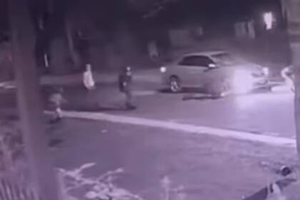 El momento del impacto.