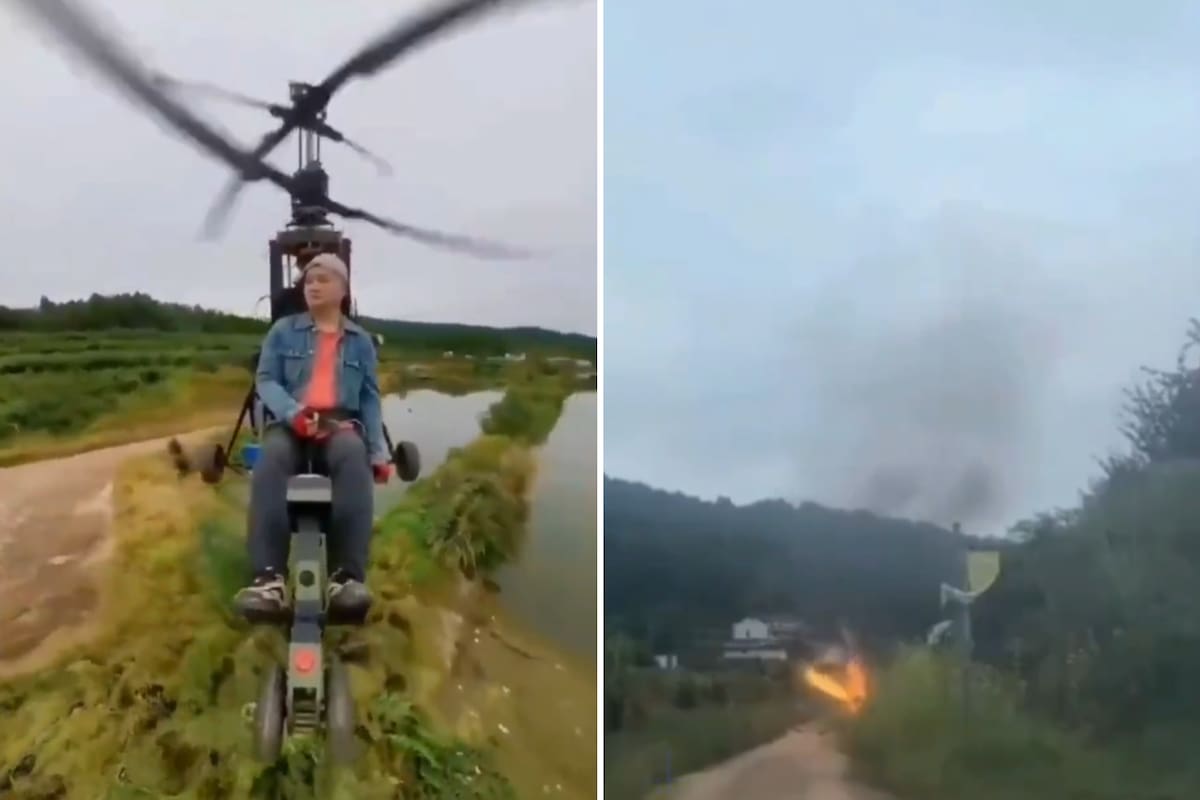 El momento del accidente