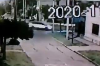 Video. El fuerte choque del futbolista Fernando Tobio en el que murió una mujer