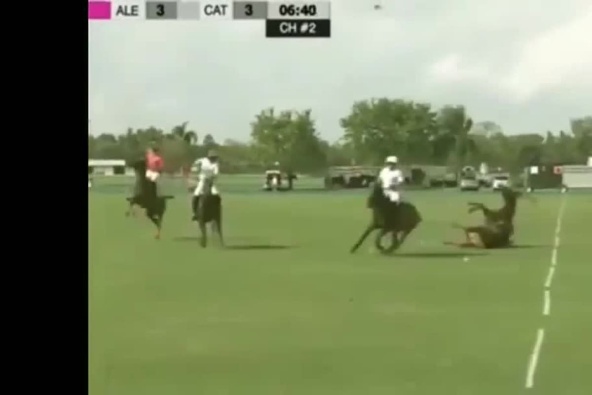 El momento del accidente de Clemente Zavaleta (h.), hijo de María Emilia, una de las Trillizas de Oro