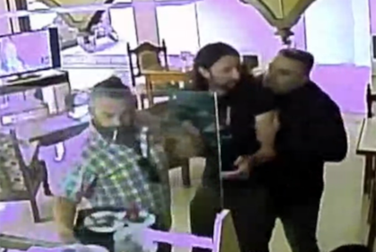 El momento del arresto de Laurta