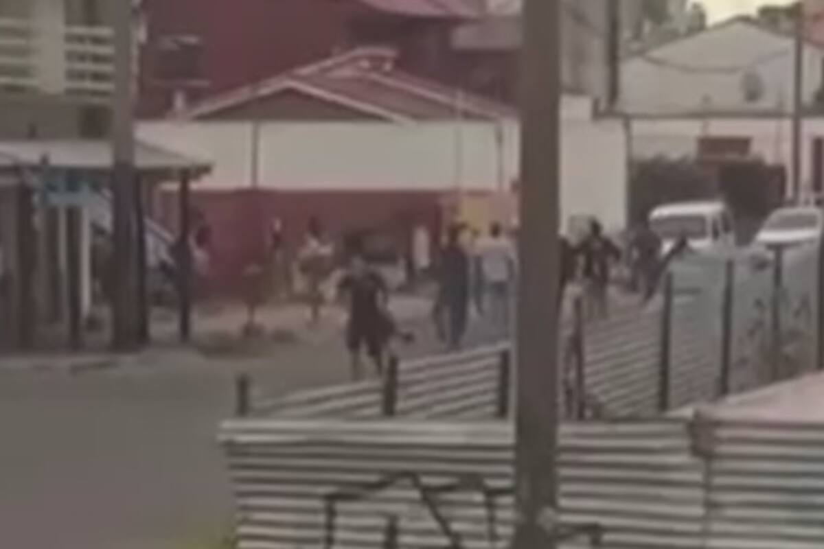 El momento del ataque a Tomás Tello.