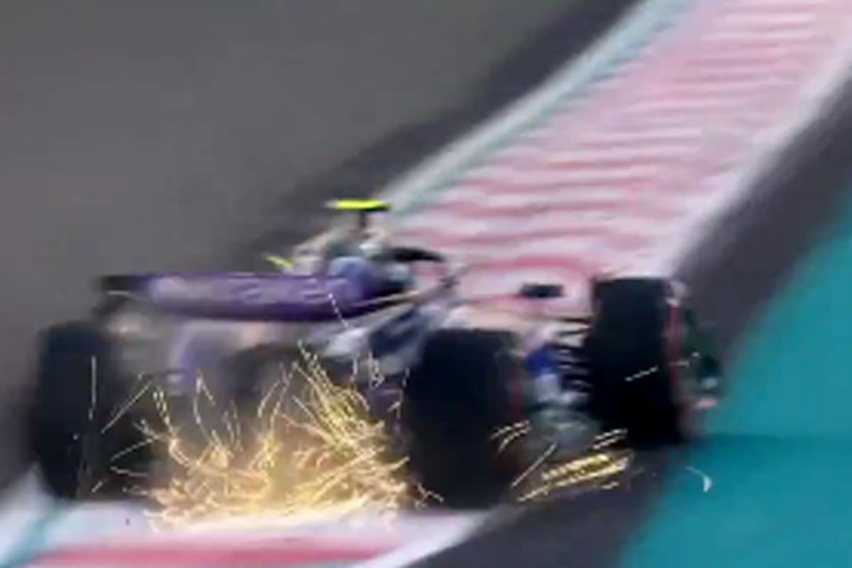 El momento del despiste de Franco Colapinto en Abu Dhabi