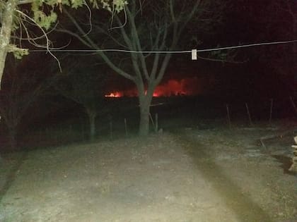 El momento del inicio del incendio