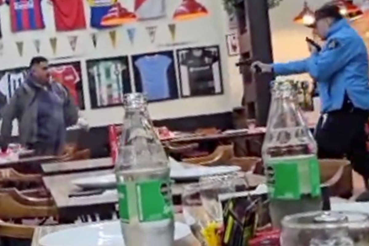 El momento del mortal incidente