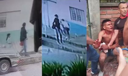 El momento del rapto quedó registrado en varios videos de cámaras de seguridad del sector. FOTO: Captura de video