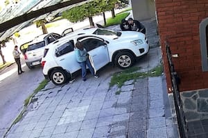 El momento del robo captado por las cámaras. Foto: Gentileza La Capital