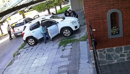 El momento del robo captado por las cámaras. Foto: Gentileza La Capital