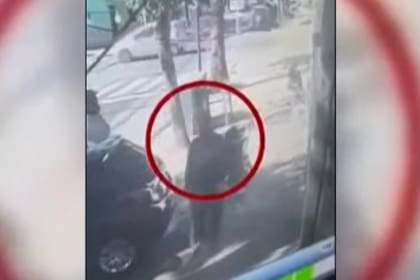 El momento del robo en el lavadero de Liniers