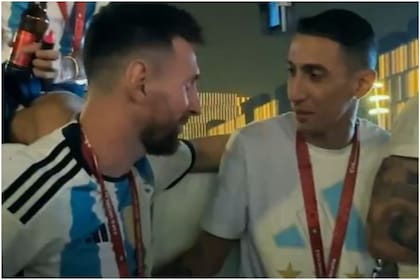 El momento emotivo que atravesaron Lionel Messi y Ángel Di María una vez culminado el Mundial