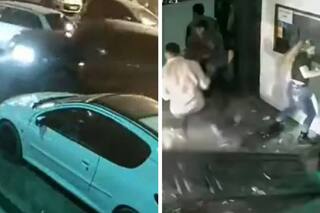 No lo dejaron entrar al boliche y reventó la puerta de ingreso con su camioneta