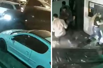 El momento en el que el hombre decide impactar su camioneta contra un boliche en Resistencia, Formosa, porque personal de seguridad le negaba la entrada
