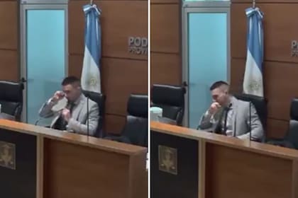 El momento en el que el juez Santiago Banegas se quebró en la audiencia judicial