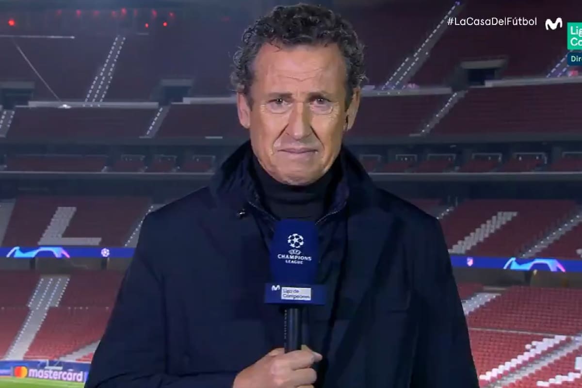El momento en el que Jorge Valdano se quiebra al recordar a su amigo Diego Maradona durante la transmisión del un partido de la Champions Legaue