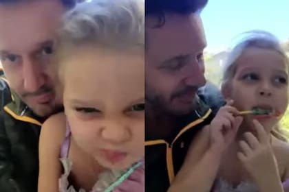 El momento en el que la niña interrumpió el móvil