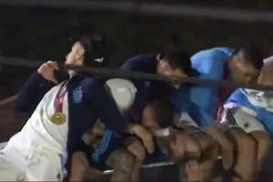 El momento en el que los jugadores tuvieron que esquivar un cable