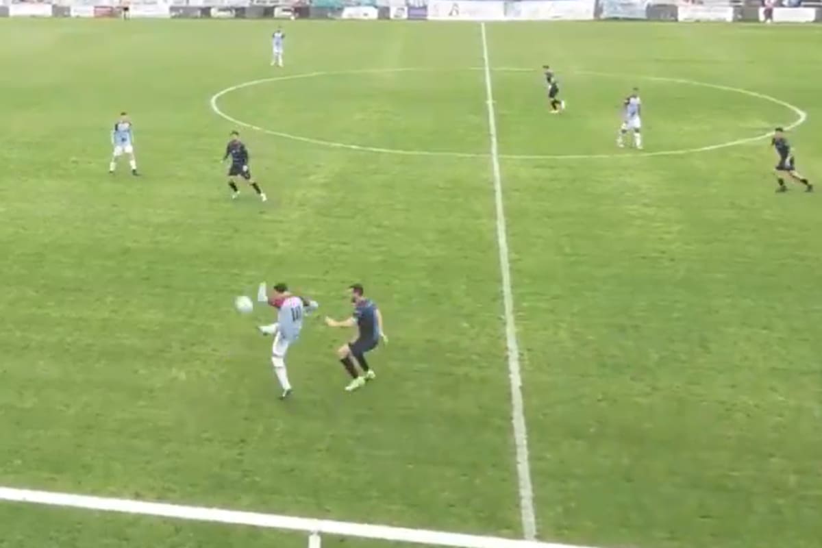 El momento en el que Tomas Asprea revoleó la pelota