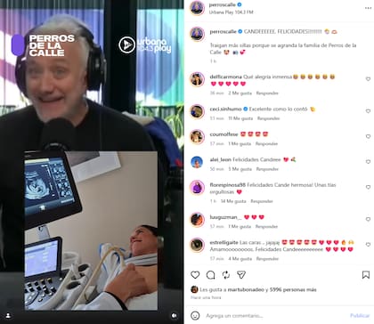 El momento en que Andy Kusnetzoff se entera al aire del embarazo de Cande Molfese