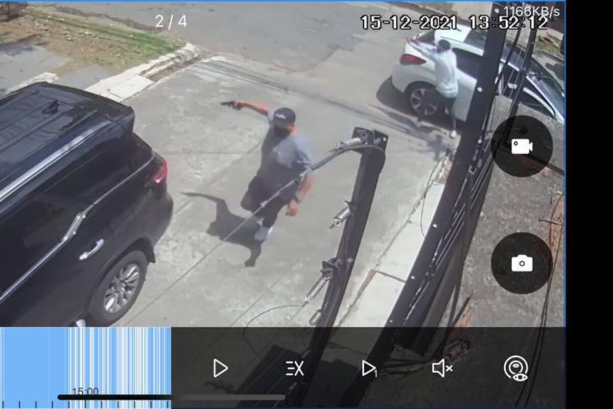 El momento en que asaltaron a la esposa del periodista Bebe Contepomi, María Florencia Cardarelli