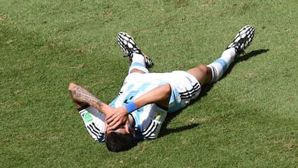 La lesión de Di María en el Mundial de Brasil 2014