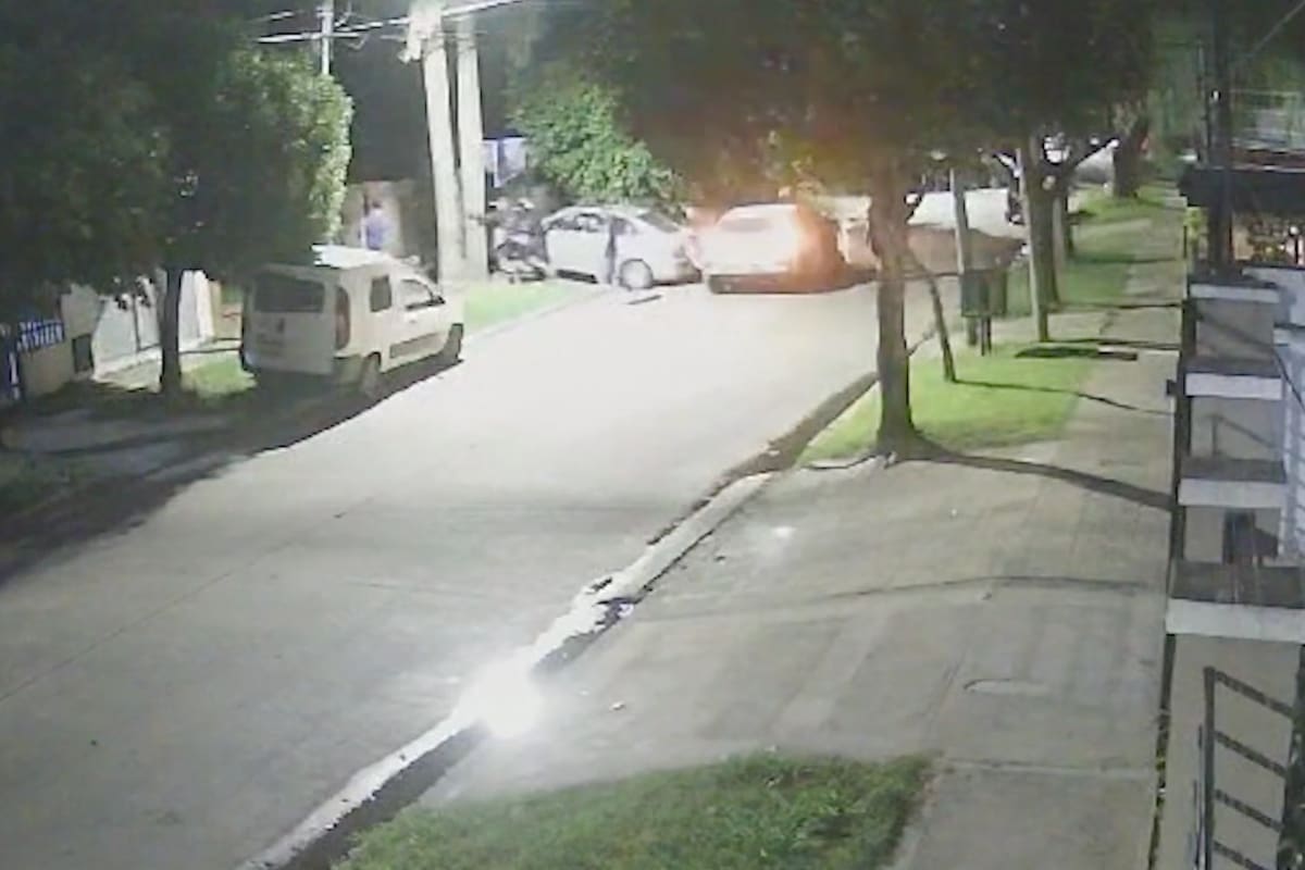 El momento en que irrumpieron los ladrones