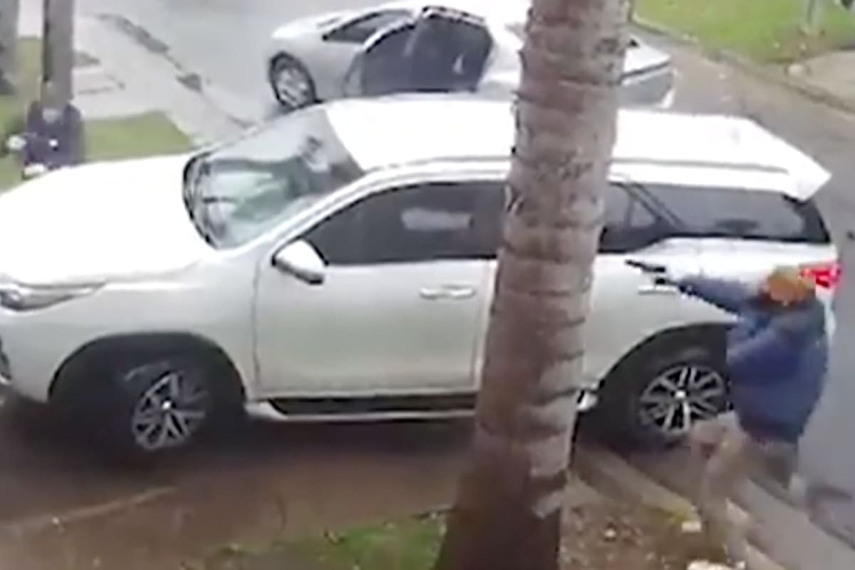 El momento en que la víctima es interceptada