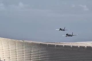 Dos aviones pasaron muy cerca de un estadio en Sudáfrica antes de un partido de rugby