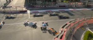 Así fue la maniobra con la que Colapinto provocó el triple choque con Gasly y Norris