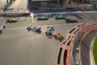 Así fue la maniobra con la que Colapinto provocó el triple choque con Gasly y Norris