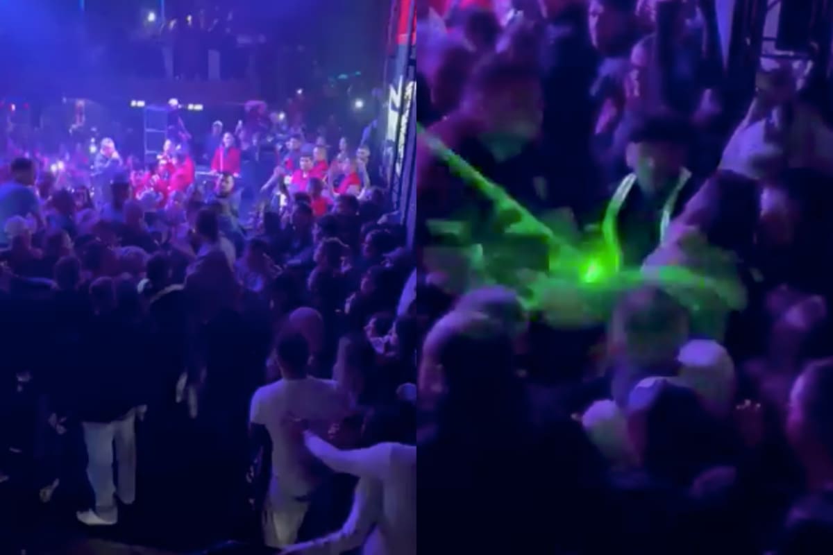 El momento en que Ortigoza es señalado por el personal del boliche