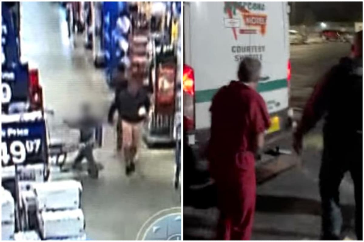 El momento en que un hombre trata de raptar a un niño en un supermercado en Florida