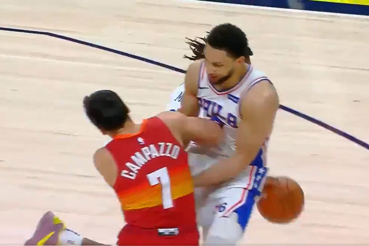 El momento exacto del choque entre Campazzo a Ben Simmons del que se habló desde Denver hasta Melbourne