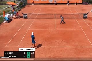 El insólito episodio en un set-point por un descuido y su relación con un partido entre argentinos