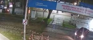 El video del momento en que Ernestina Pais cruza las vías y la atropella el tren