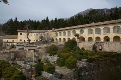 El monasterio Certosa di Trisulti en la provincia de Frosinone en Italia